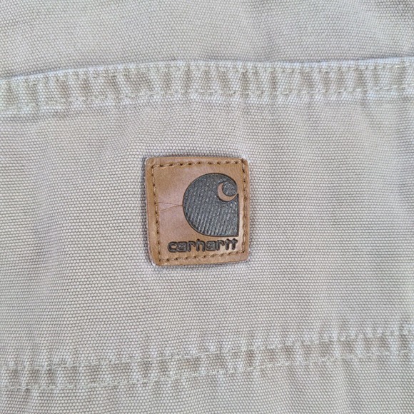 Carhartt Mens Carpenter Shorts Tan Size 40 Cotton Pockets Outdoor - Picture 10 of 15